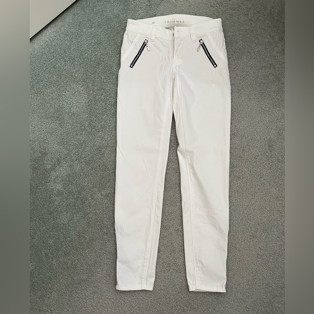White House Black Market White denim pants